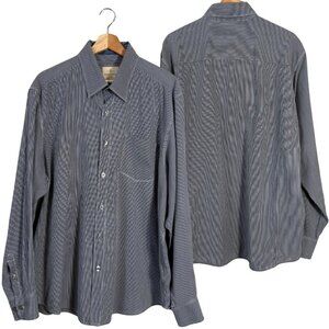 Tommy Bahama Jeans Striped Button Down Shirt Men's XL Blue Preppy Dad Coastal